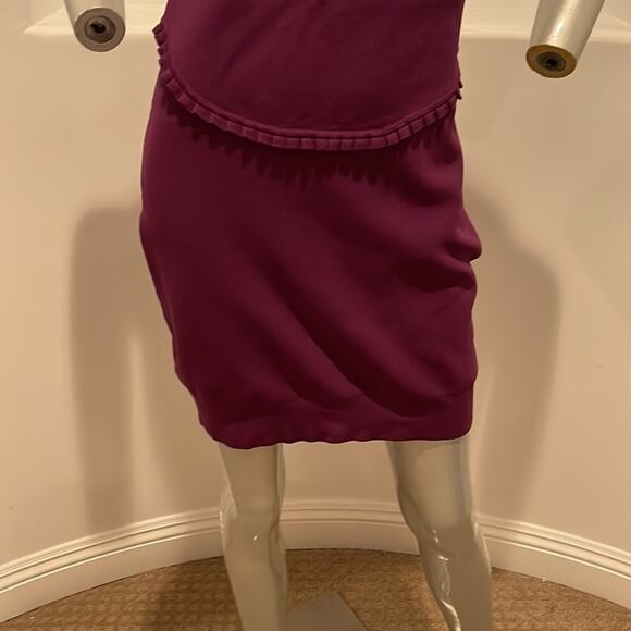 French Connection Short Sleeve Knit Dress Lace Insert Size 12 - Picture 7 of 14